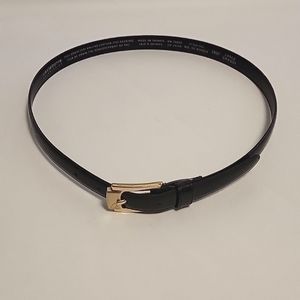 WOMEN'S LIZ CLAIBORNE BLACK PATENT LEATHER  BELT - New Without Tag